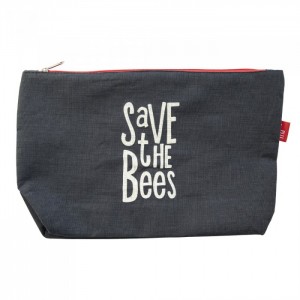 Save The BEES Kozmetik Çantası Antrasit