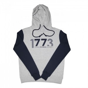 1773 Kapüşonlu Sweat Gri Lacivert