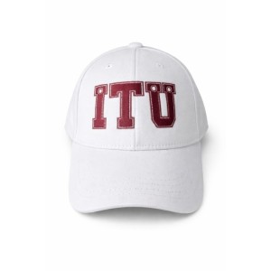 İTÜ Şapka Beyaz-Bordo